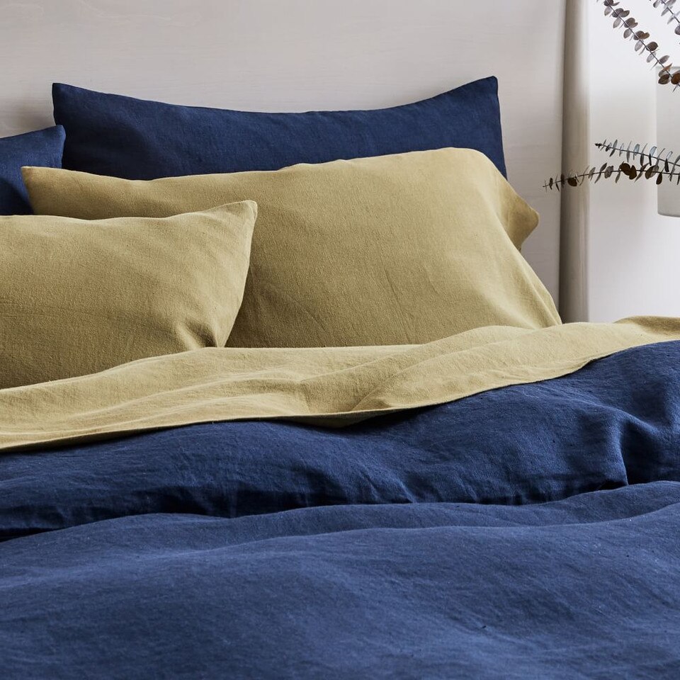 European Flax Linen Starter Bedding Set West Elm UK